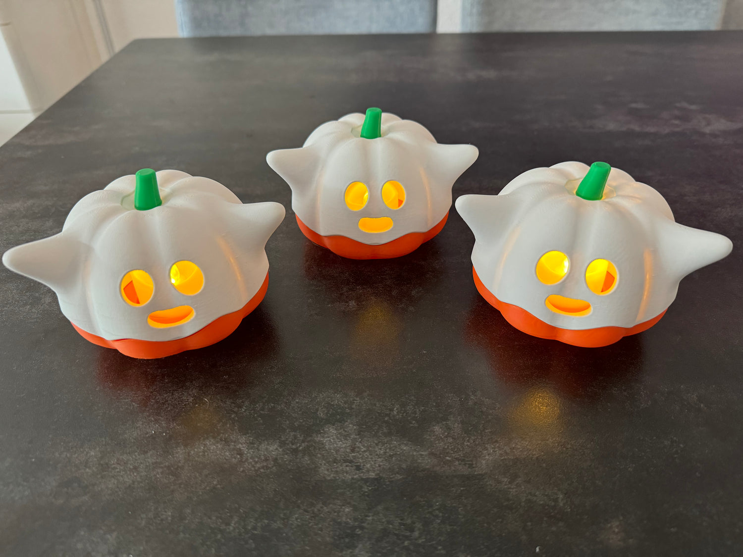 Ghost Pumpkin - Compatible Tealight Holder