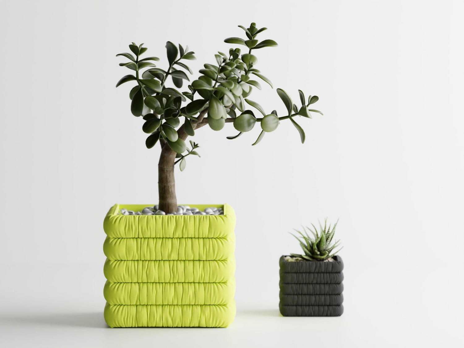 CozyNest Planter – Soft Stacked Cushion-Style Plant Pot