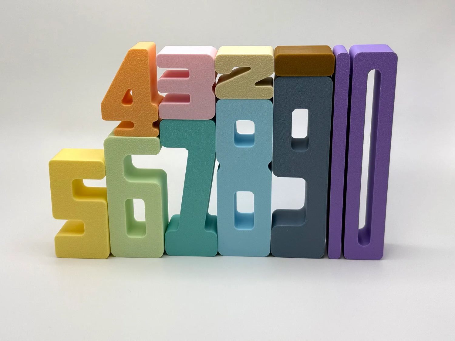 Stacking Number Blocks - Montessori Math Toy