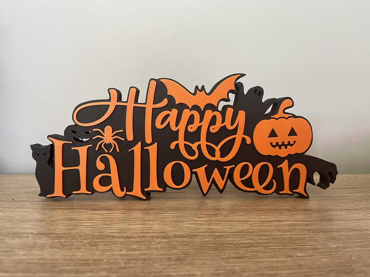 🎃 Happy Halloween 3D Sign