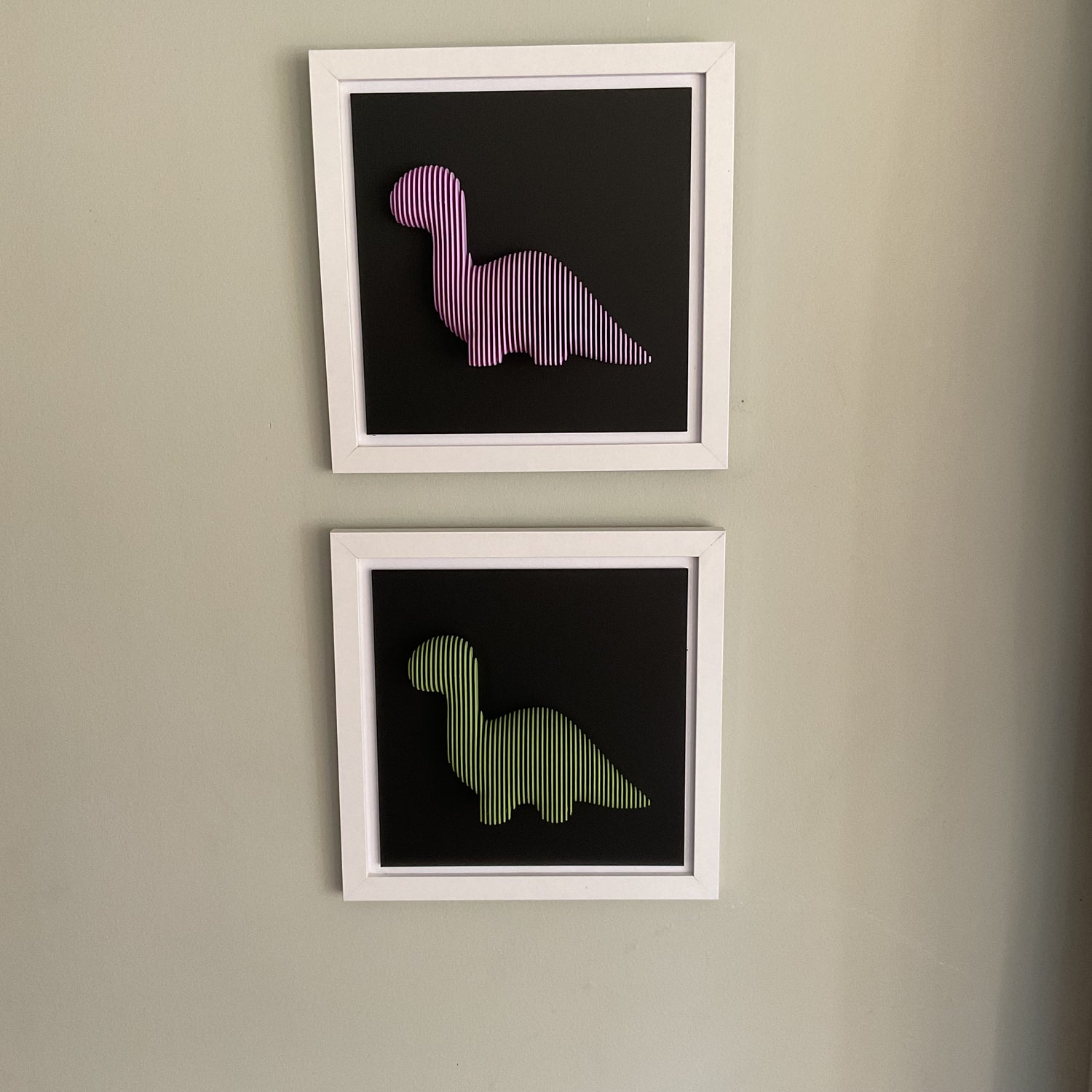 3d Layered Dino Wall Art