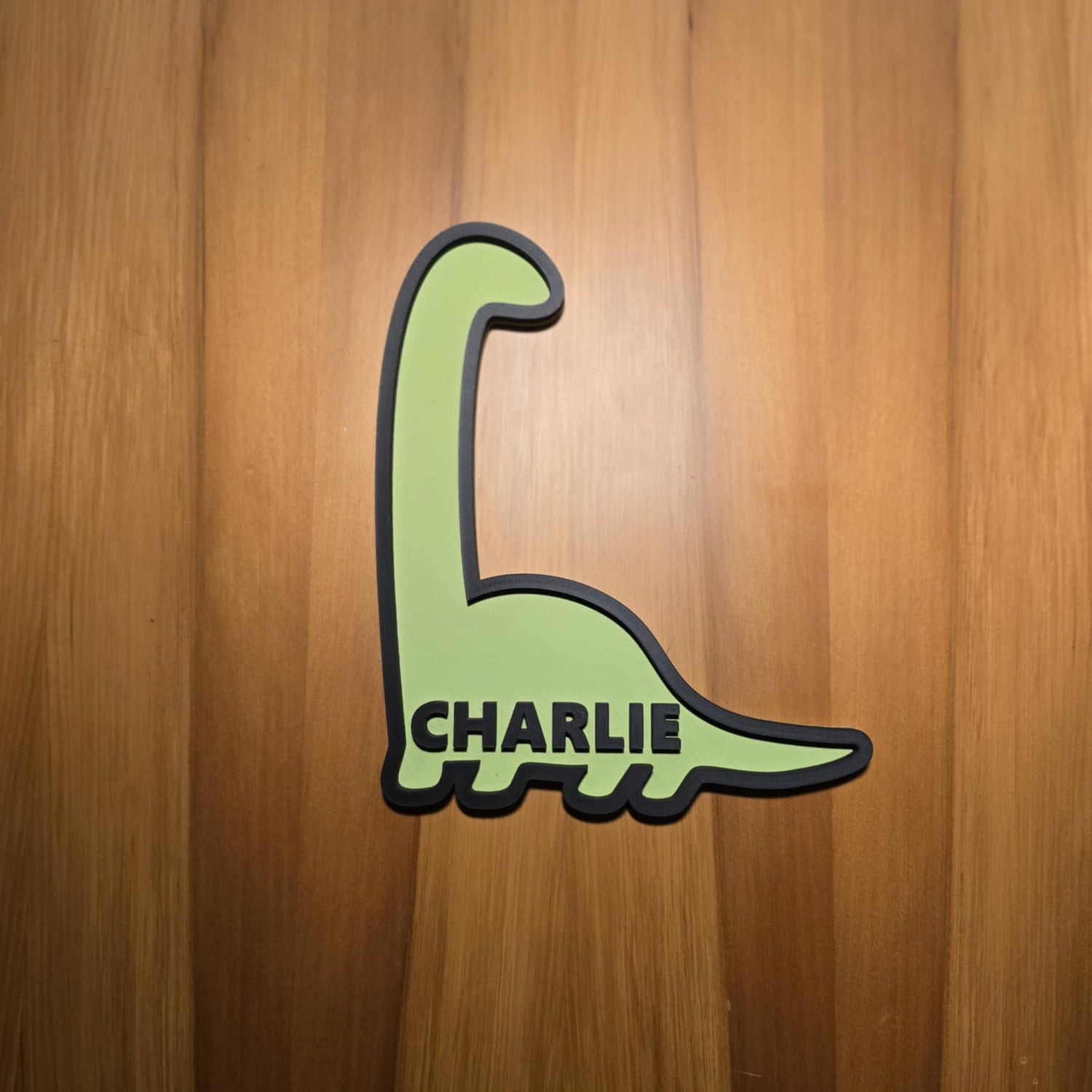 Personalised dinosaur door sign