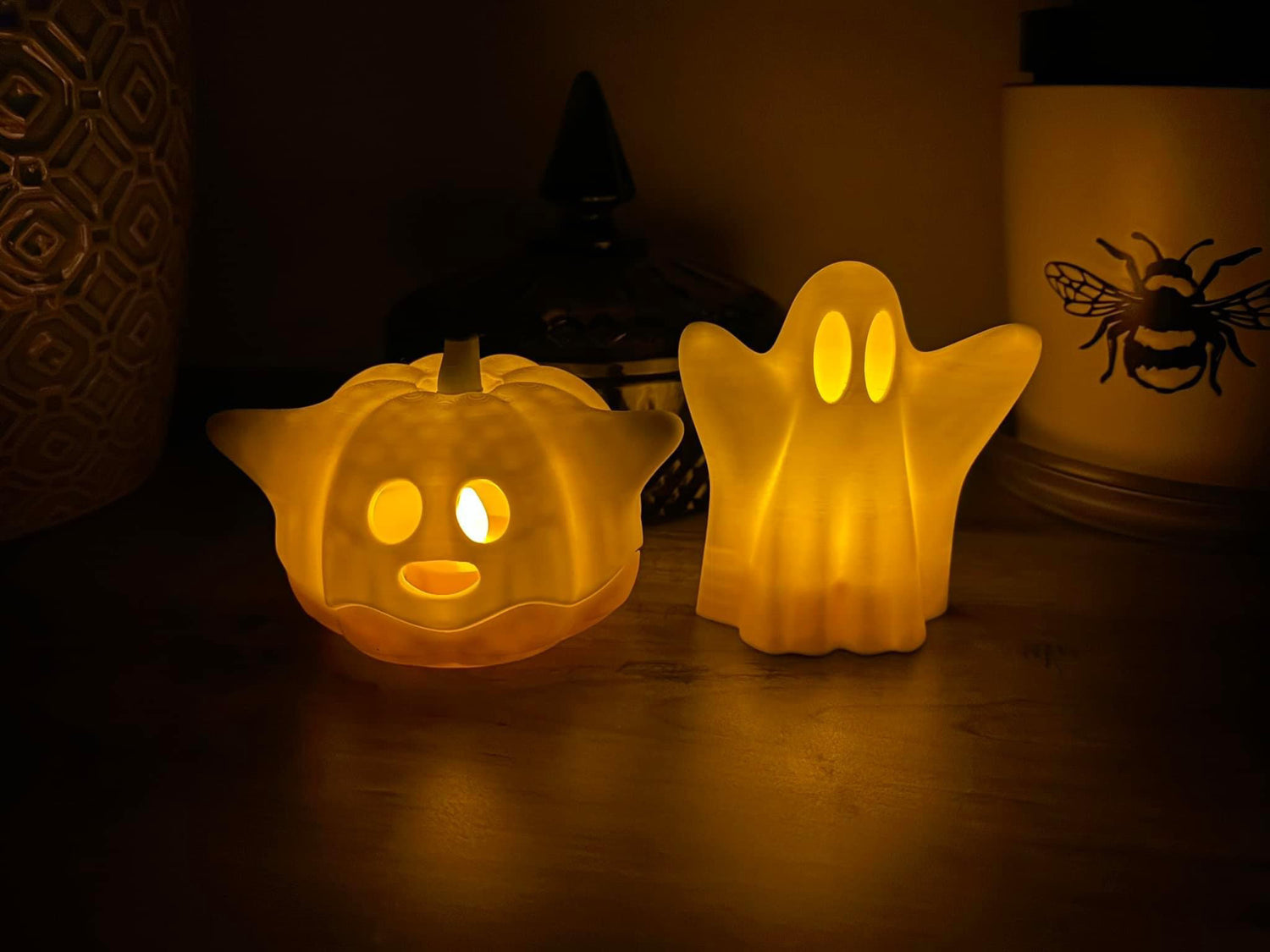Ghost Pumpkin - Compatible Tealight Holder