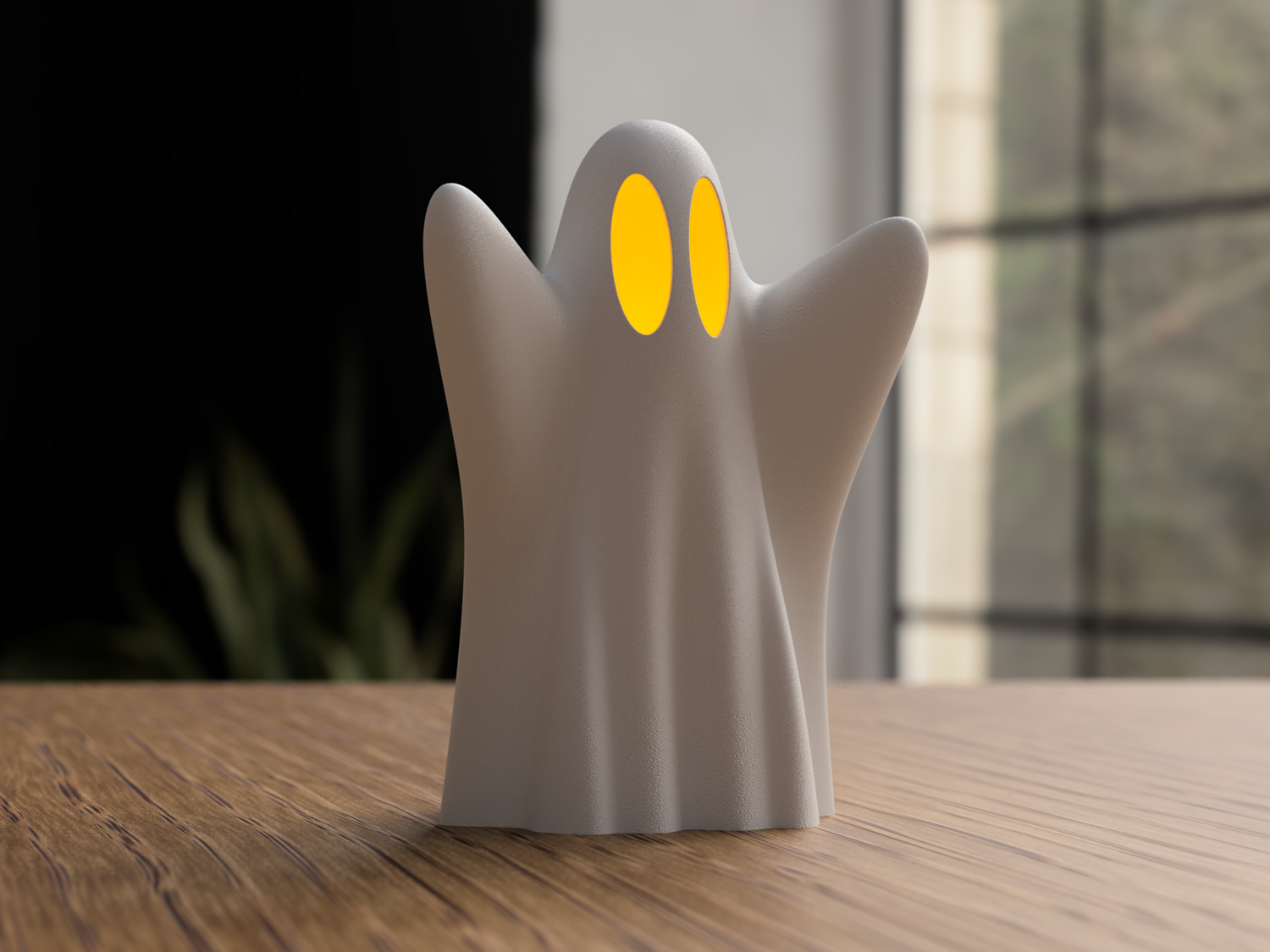 Mini Ghost Figurine – 3D Printed Halloween Decor