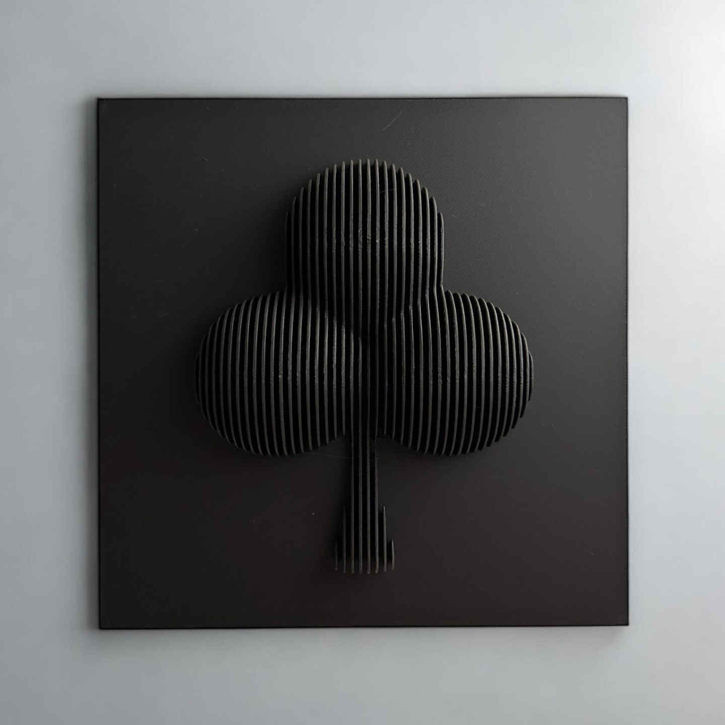 Club Symbol Wall Art – 3D Printed Geometric Design
