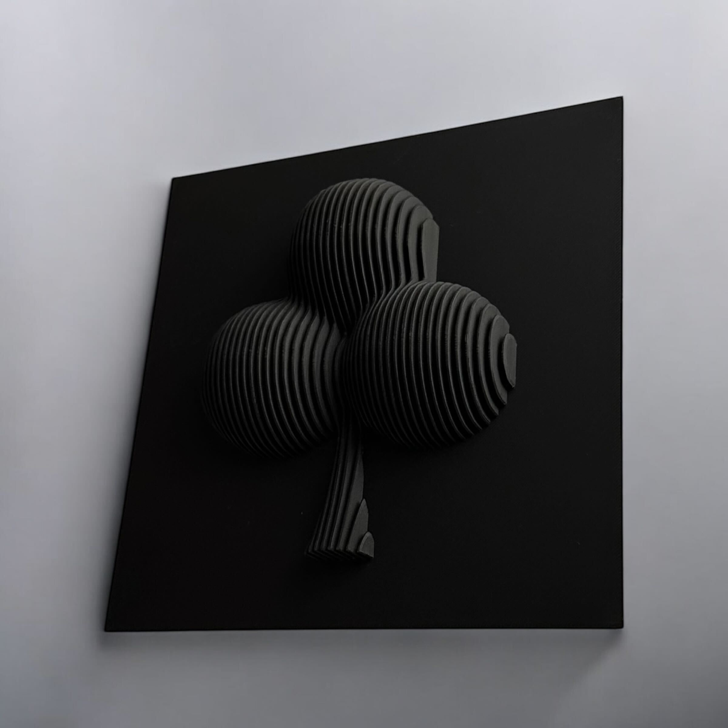 Club Symbol Wall Art – 3D Printed Geometric Design