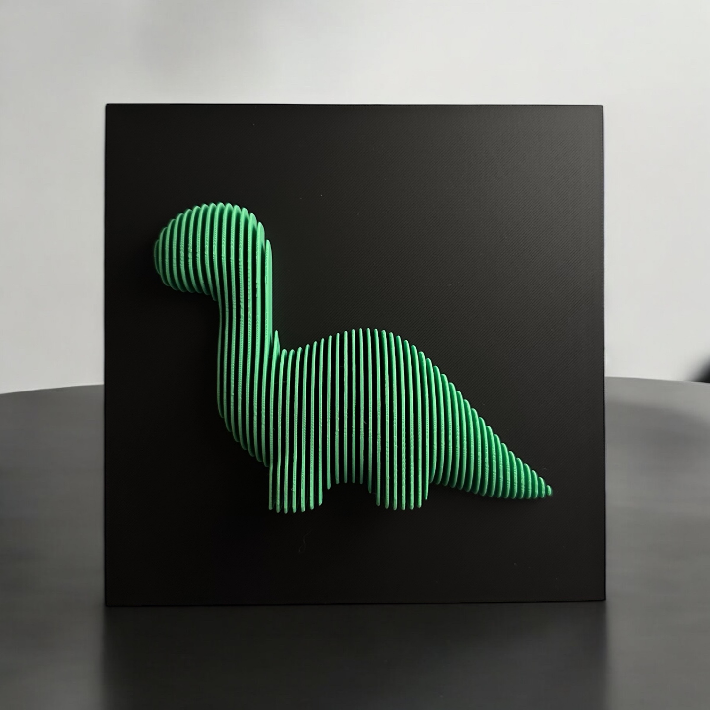Layered Dino Wall Art – 3D Printed Brontosaurus Design
