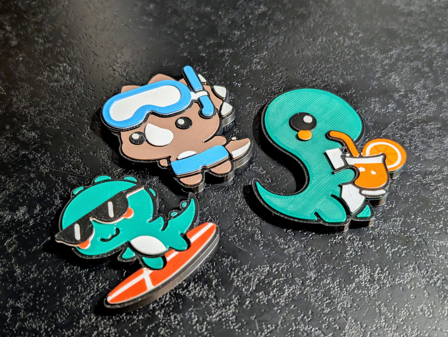 Summer Dino Magnet Set (3 Pack)