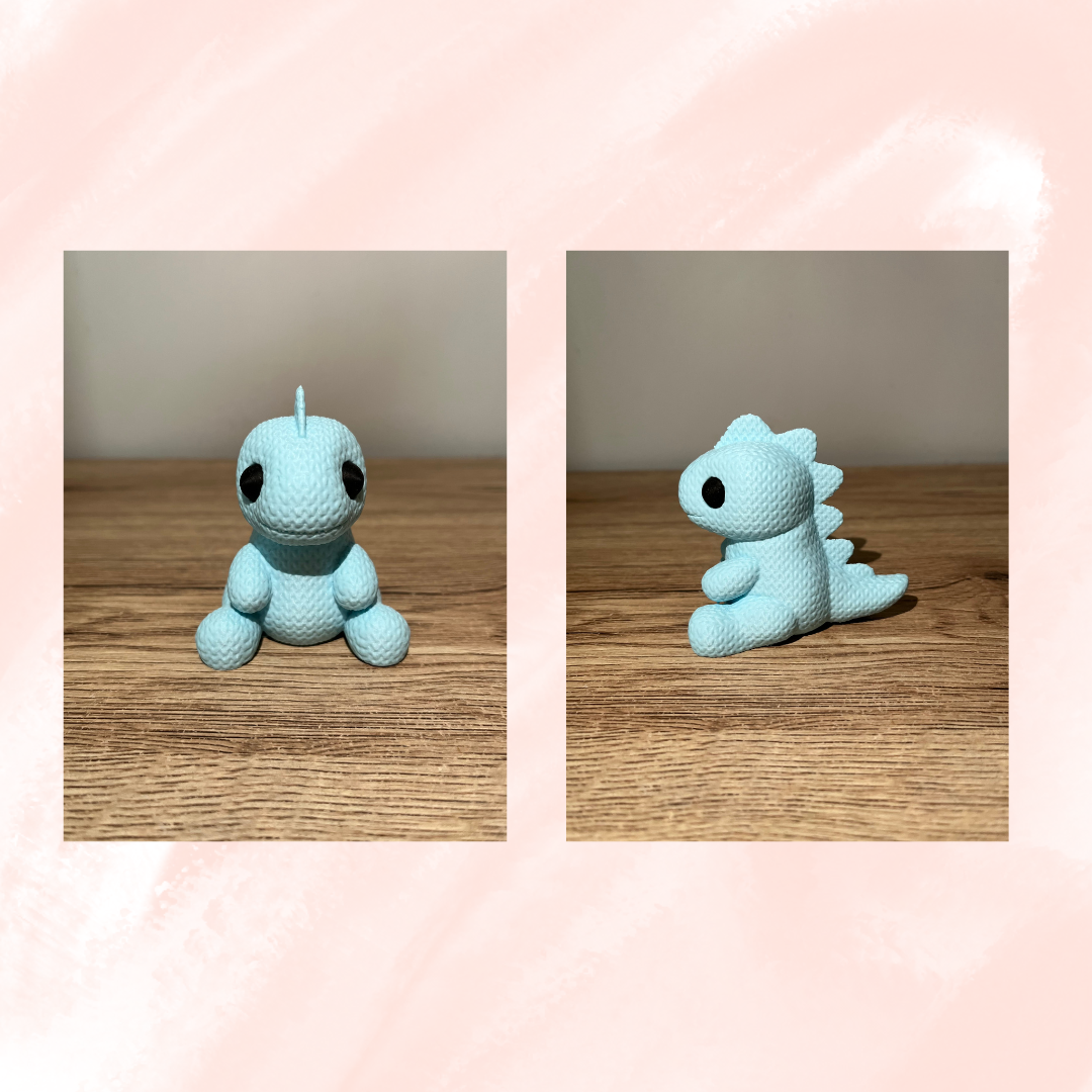 Knitted Baby Dino Figurine