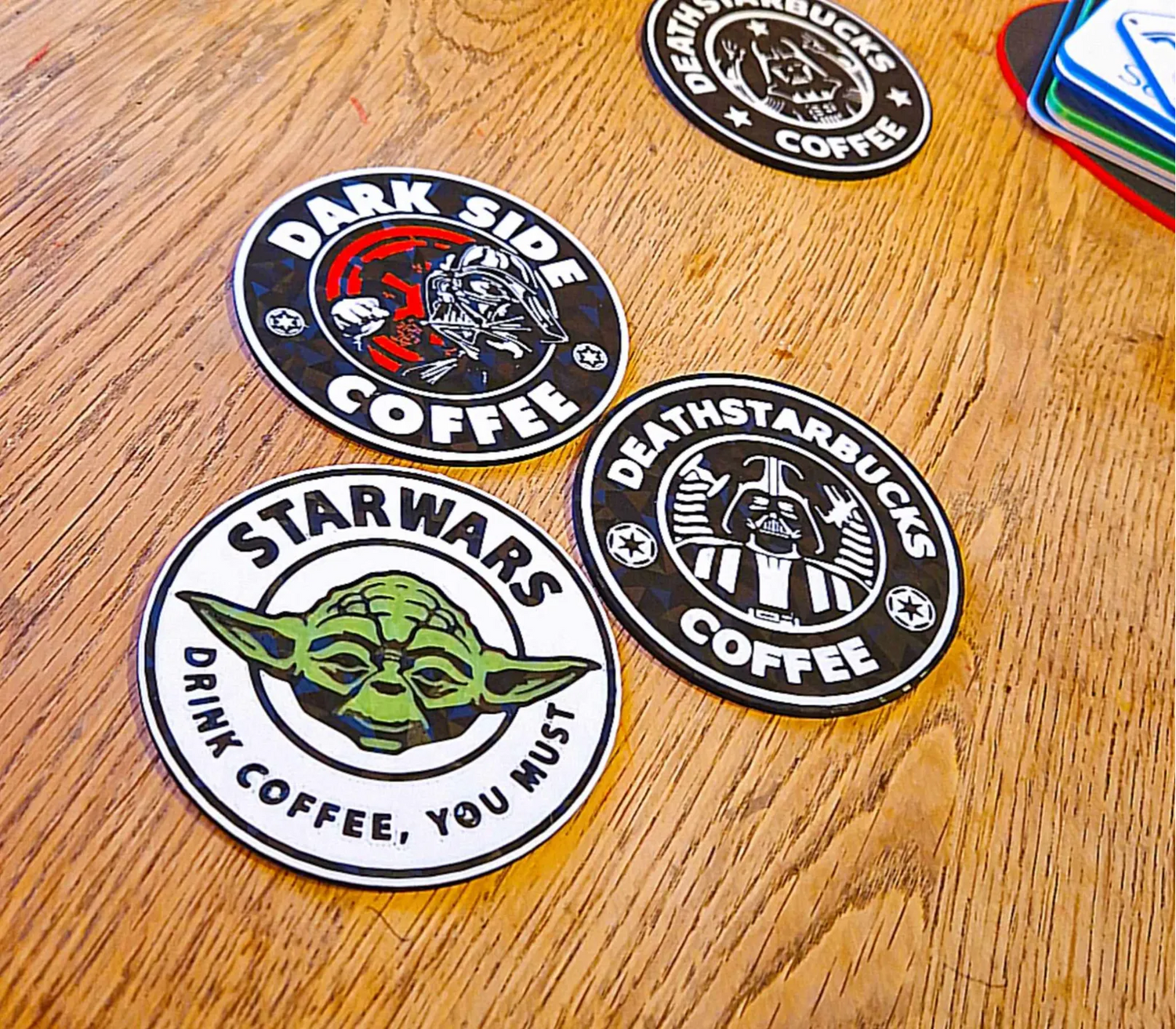 Galactic-Themed Coffee Coasters – Fun & Unique Drink Mats for Sci-Fi Fans