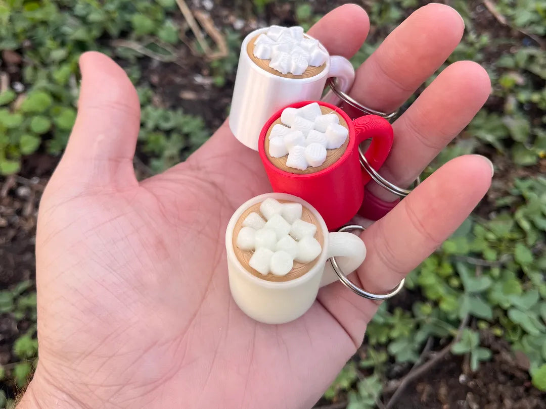 ☕ Mini Coffee Mug Keychain – Cozy & Cute Coffee Lover Gift!