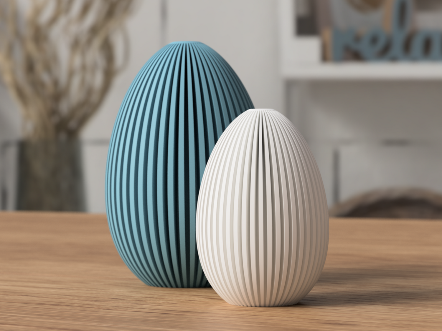 Modern Easter Egg Decor – Tea Light Compatible