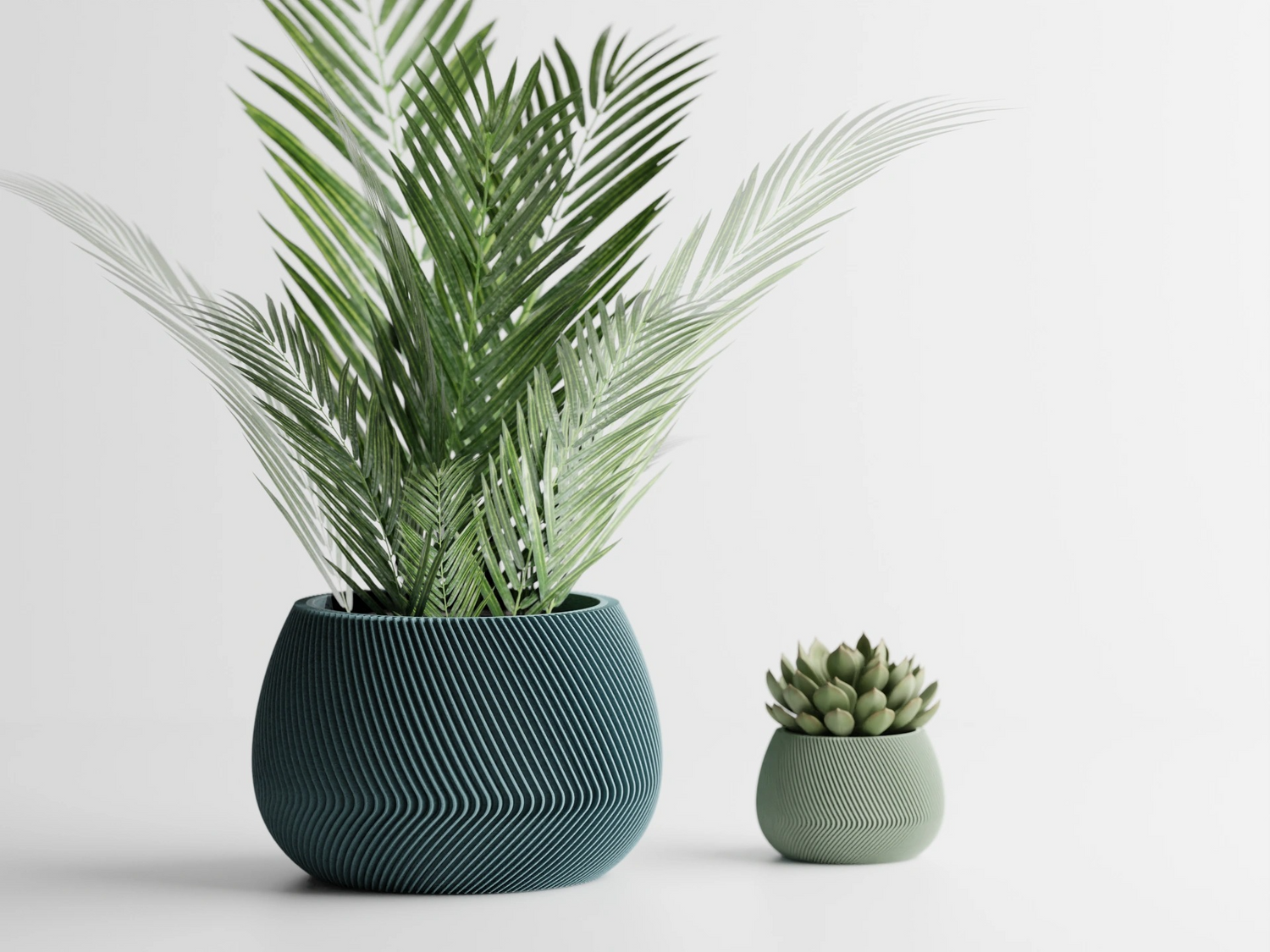 Cascade Planter – Modern Ribbed Plant Pot