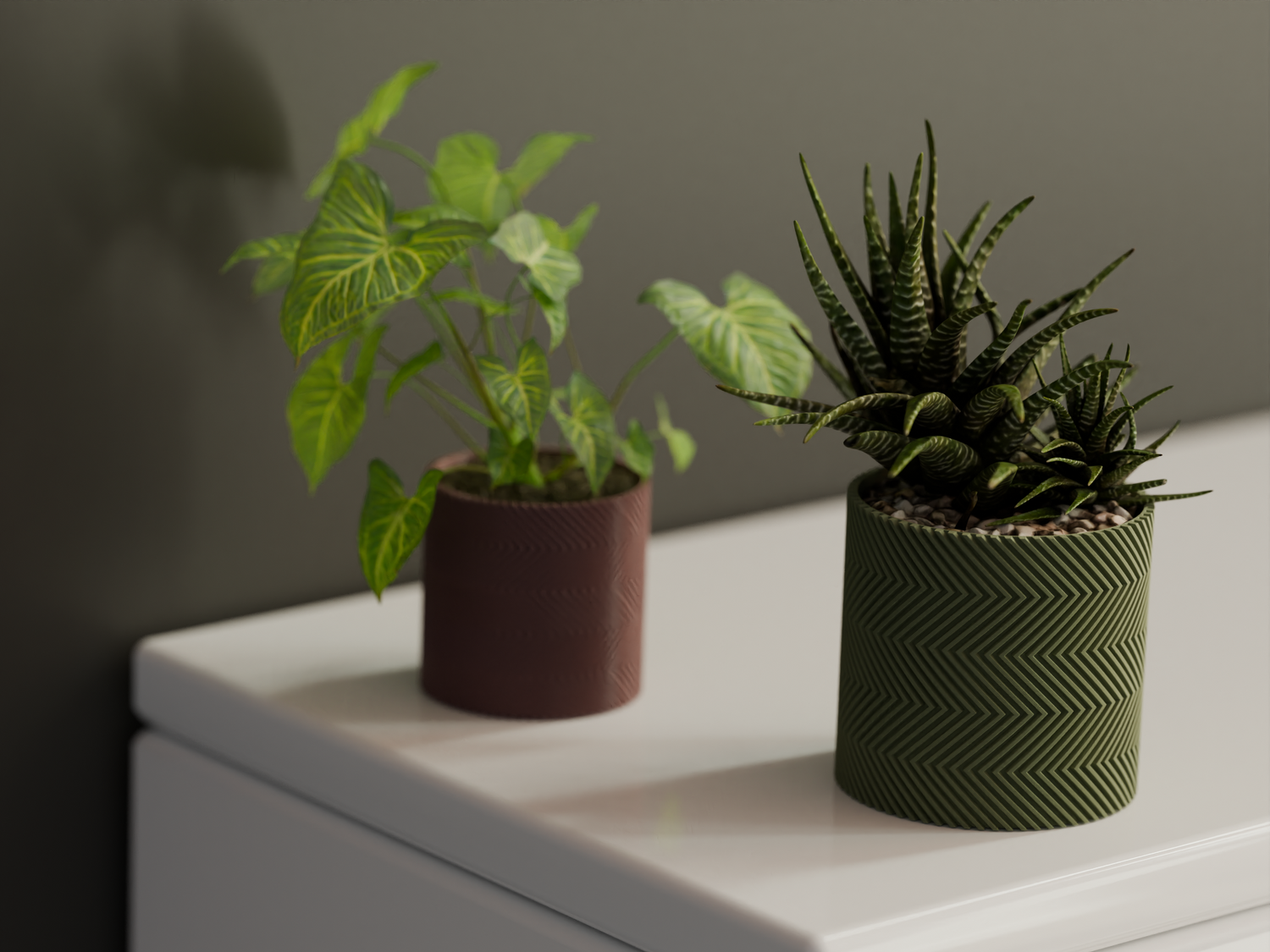 Verdant – Modern Ribbed Textured Plant Pot