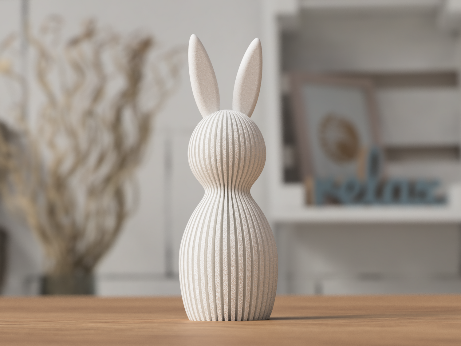 Minimalist Easter Bunny Decor