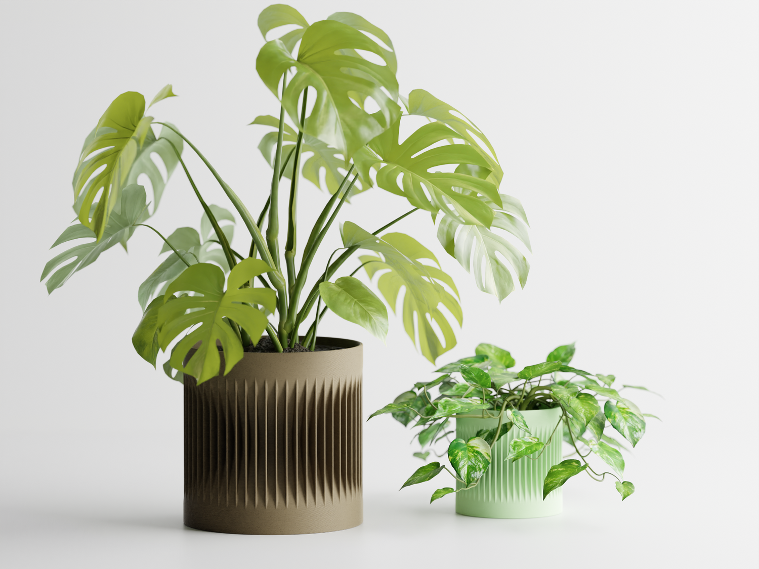 Verdure Planter – Modern Ribbed Plant Pot