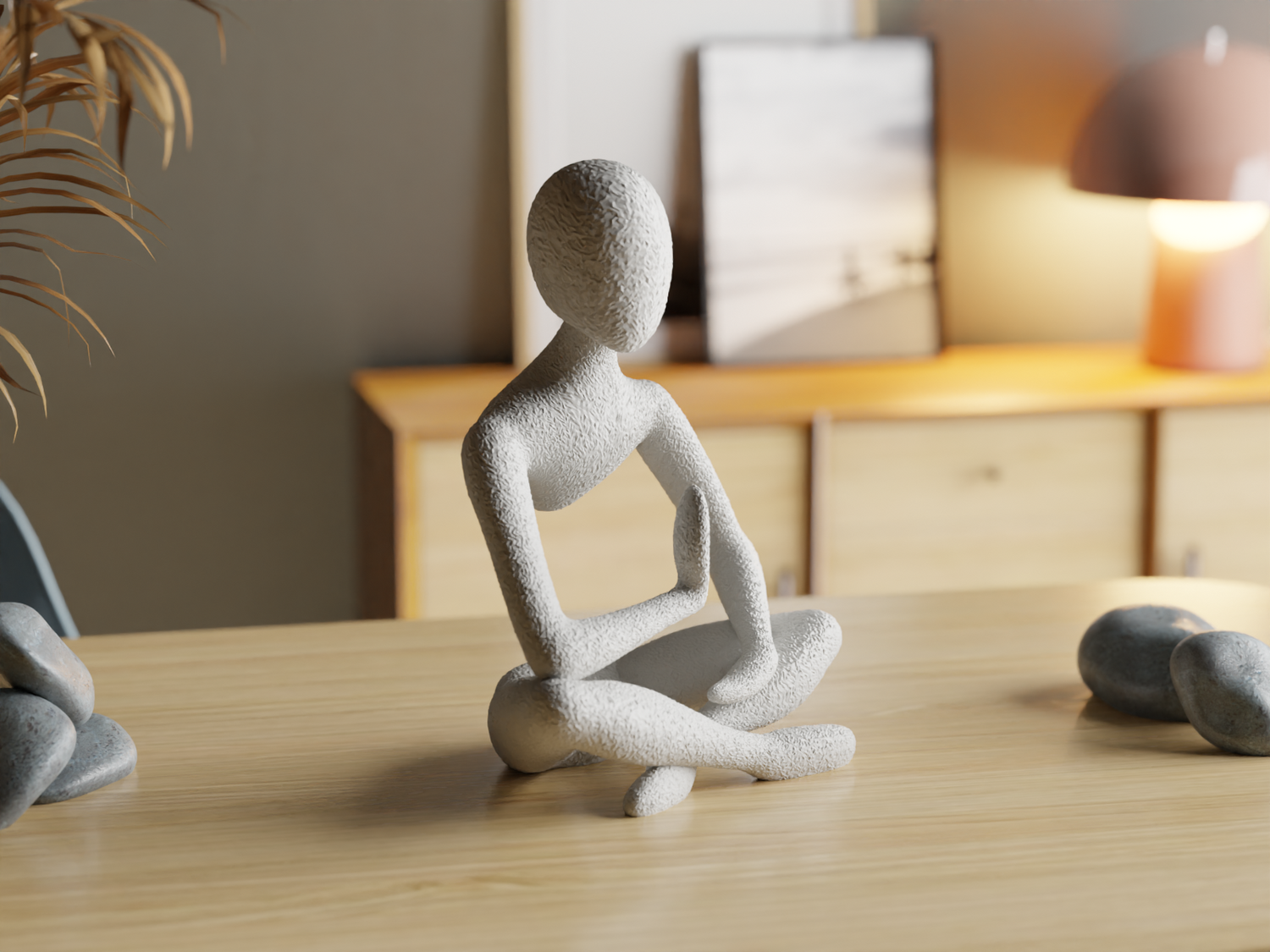 Zen Stillness – Minimalist Meditative Yoga Statue