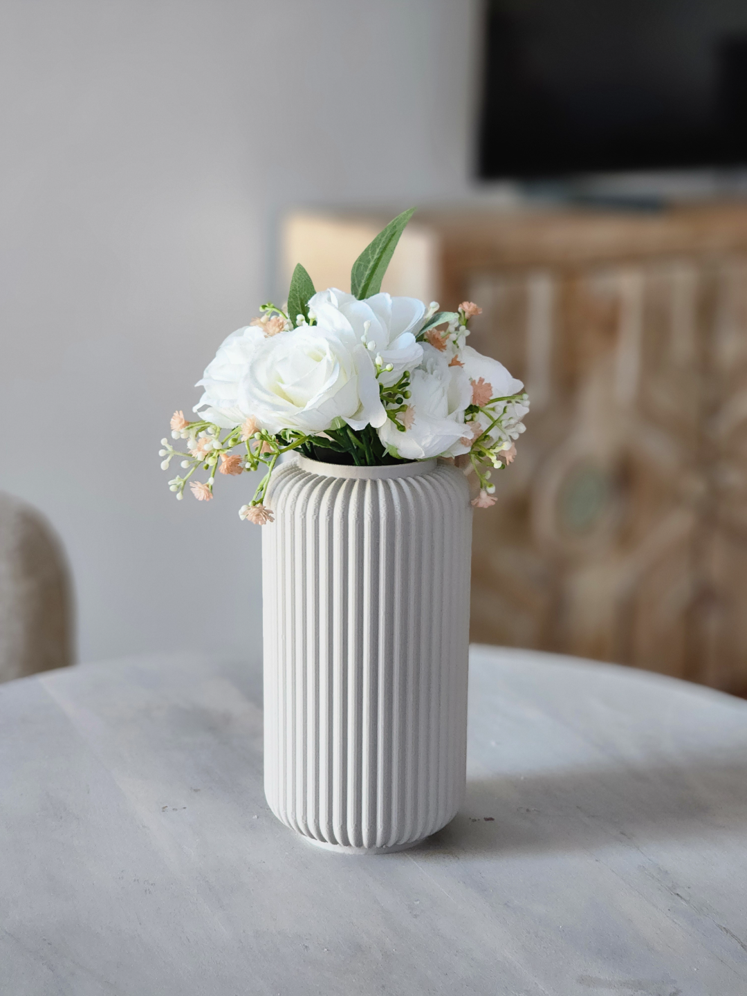 Colonna – Modern Ribbed Cylinder Vase