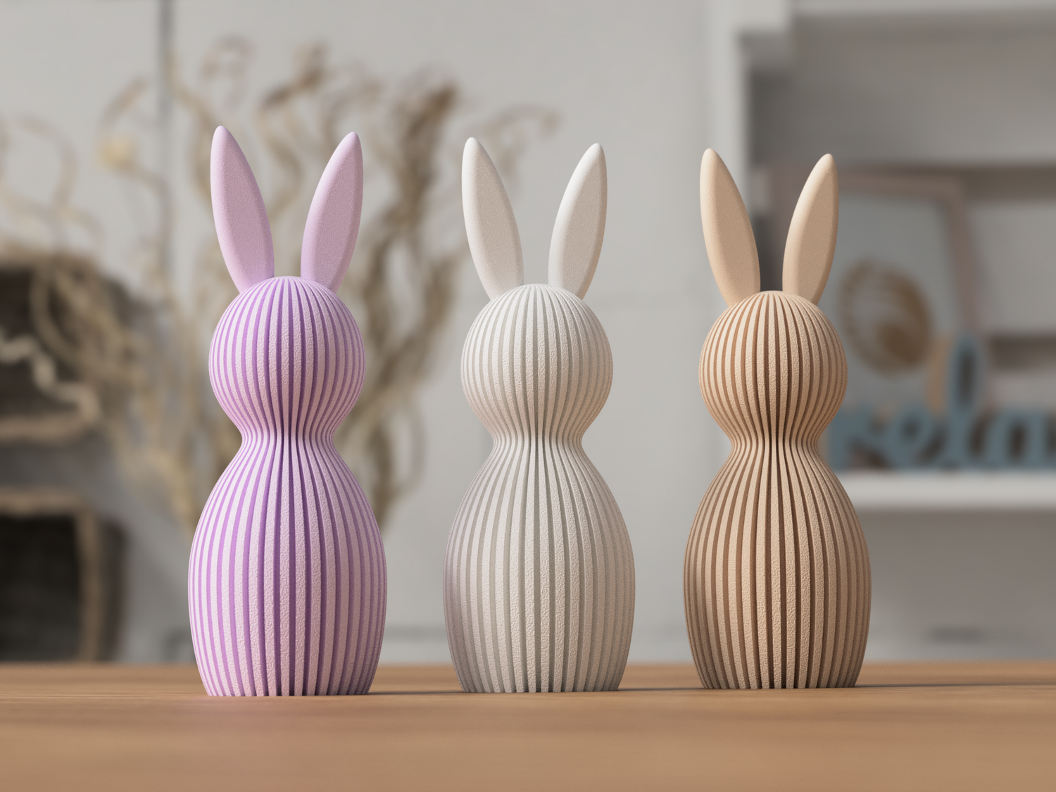 Minimalist Easter Bunny Decor