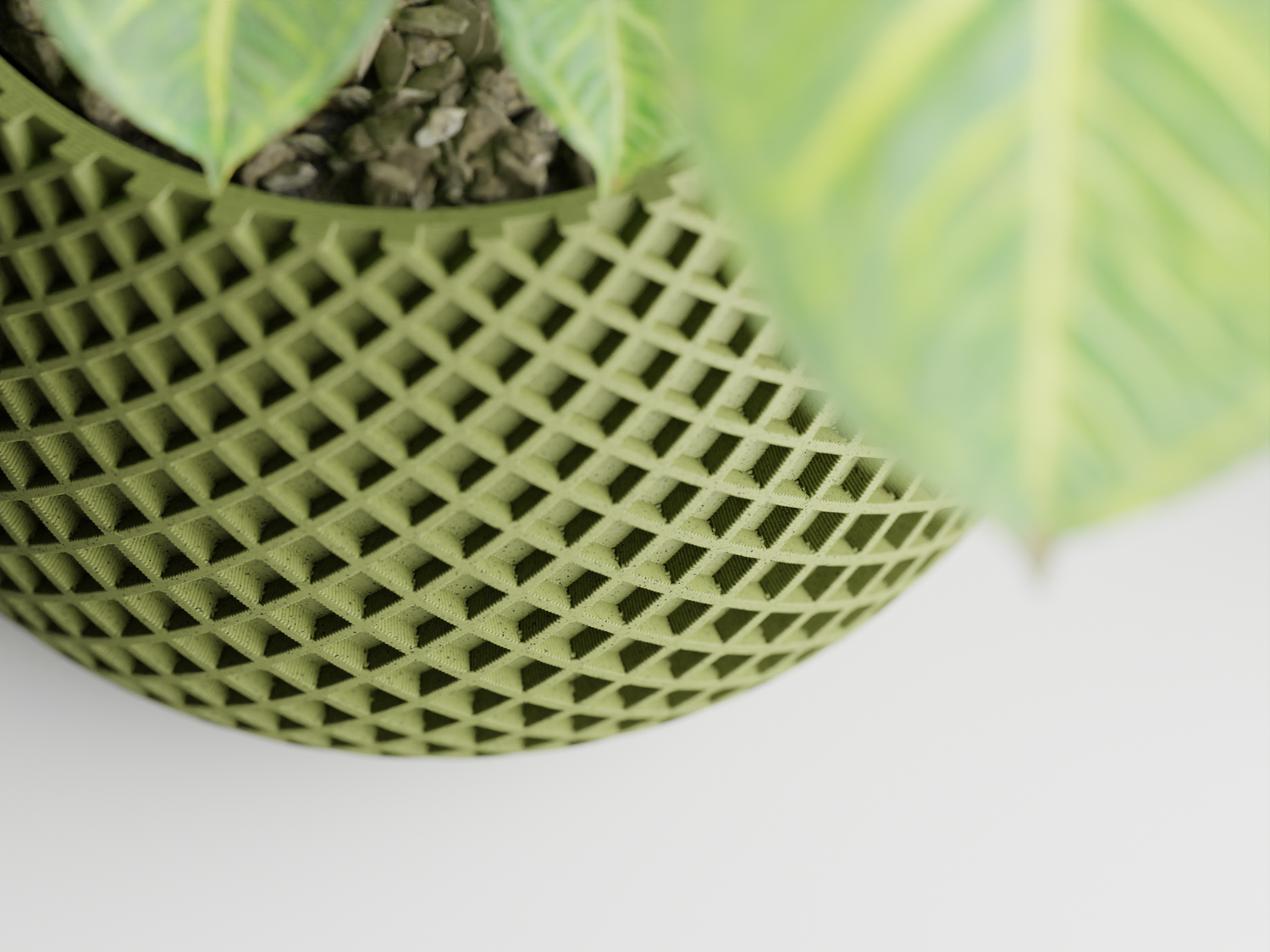 Verde Planter – Modern Ribbed Plant Pot