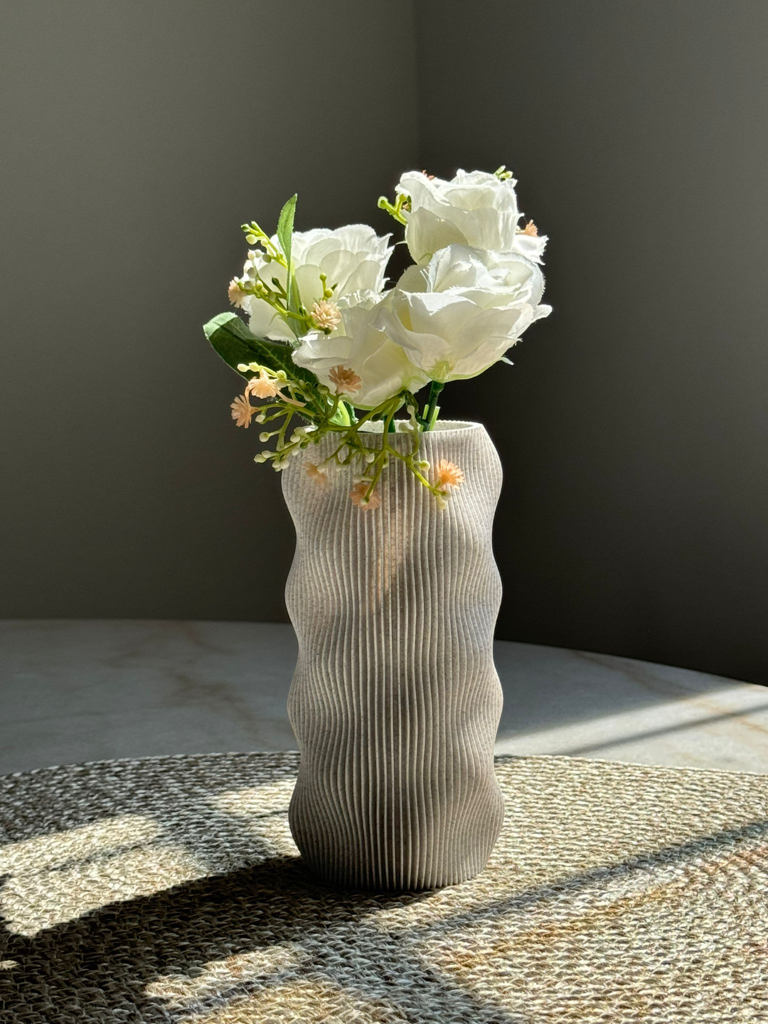 Ripple – Wavy Textured Minimalist Vase