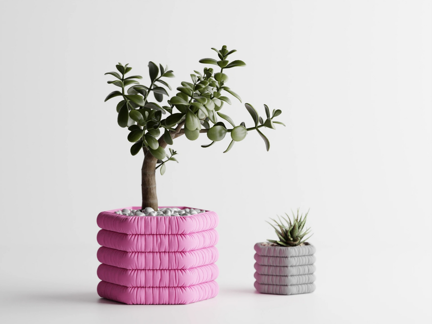 BubbleStack Planter – Playful Cushion-Inspired Plant Pot