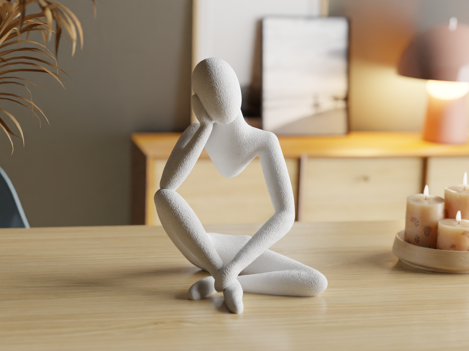 Serene Form – Minimalist Abstract Sitting Statue