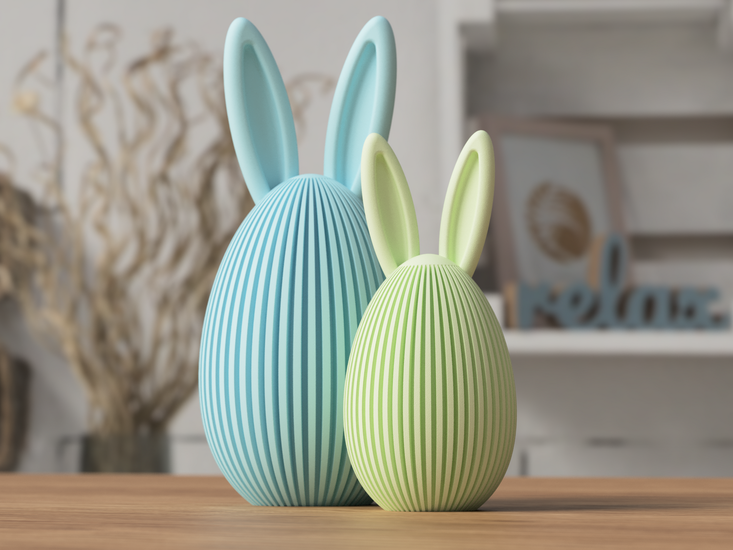 Modern Easter Bunny Egg Decoration