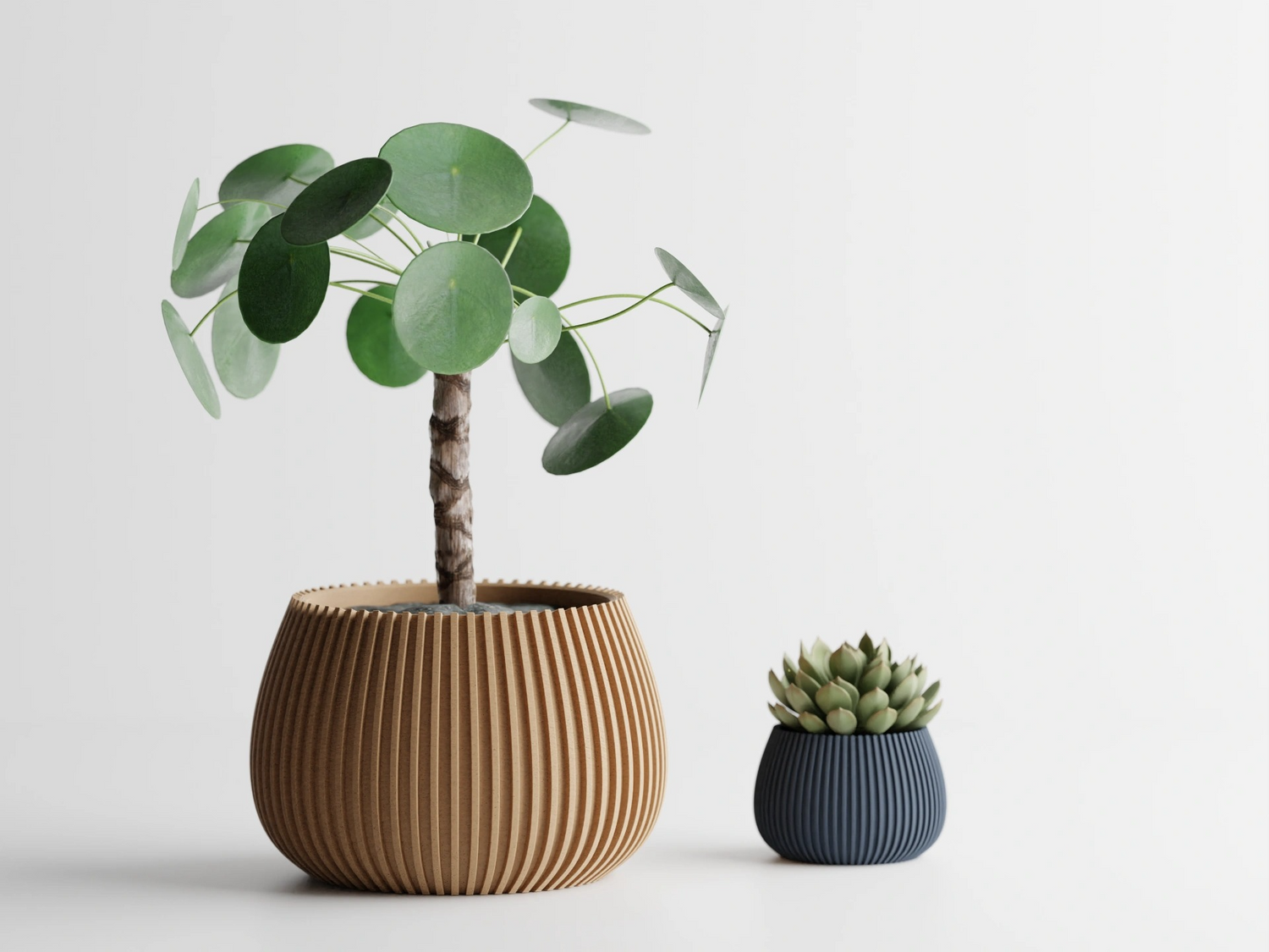 Horizon Planter – Modern Ribbed Plant Pot