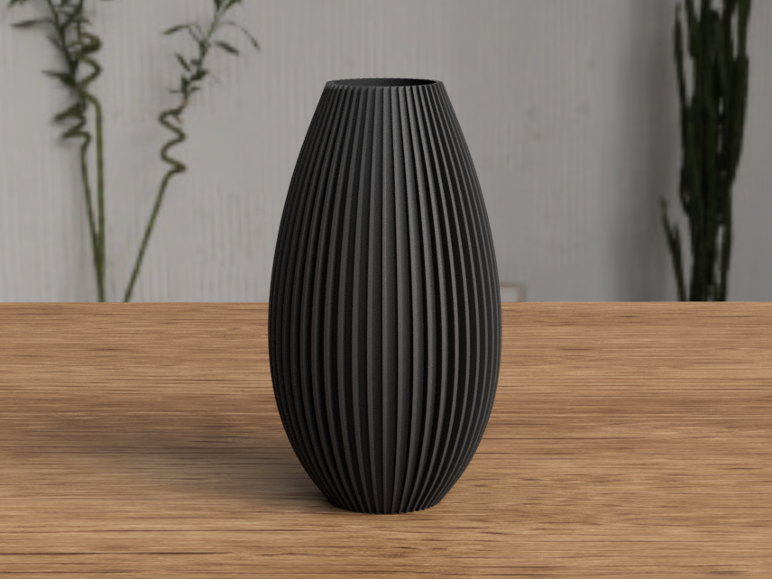 Stria – Modern Ribbed Minimalist Vase