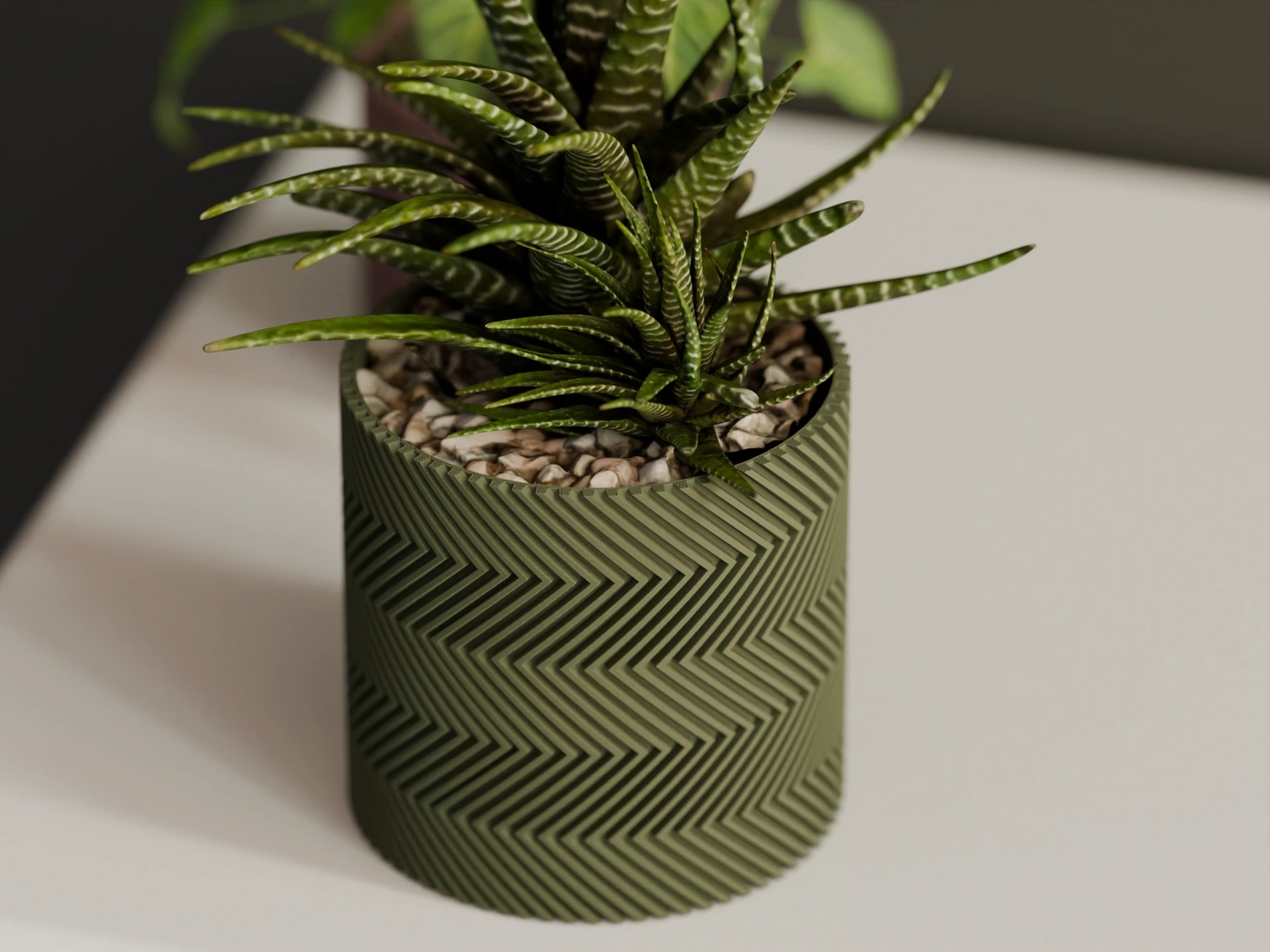 Verdant – Modern Ribbed Textured Plant Pot