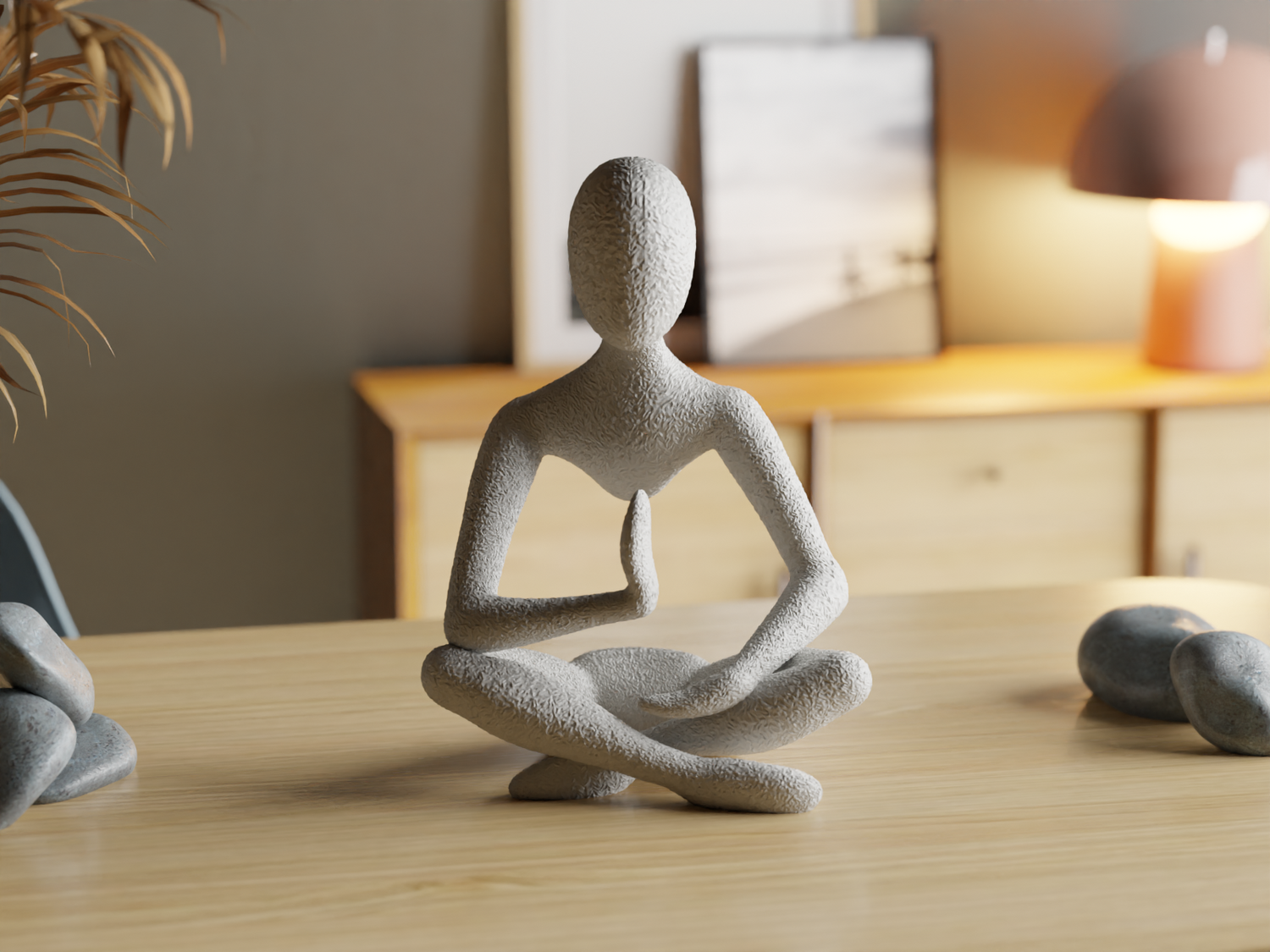 Zen Stillness – Minimalist Meditative Yoga Statue