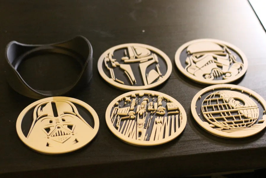 3D-Printed Galactic-Themed Coasters – Sci-Fi Inspired Drink Mats